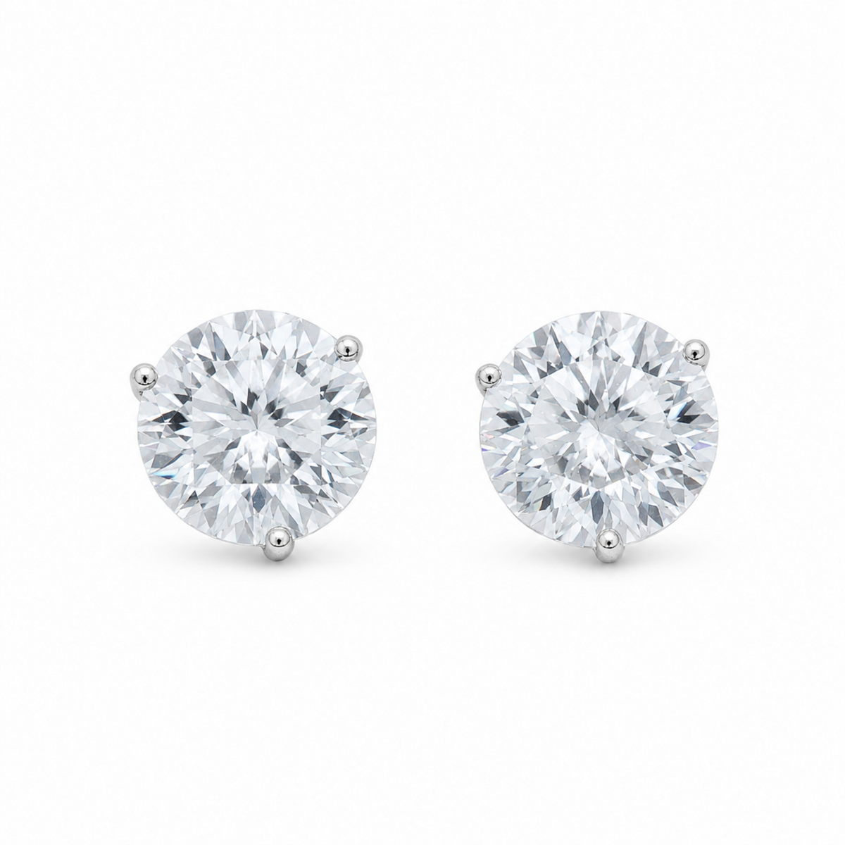 Virelle Classic Basket Stud Earrings in 925 Sterling Silver on pure white background