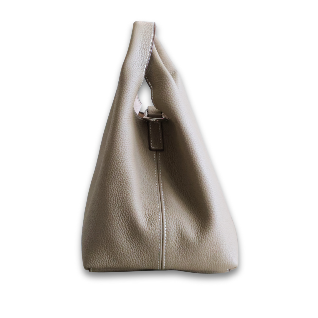 DANIELLE Leather bag - Gray