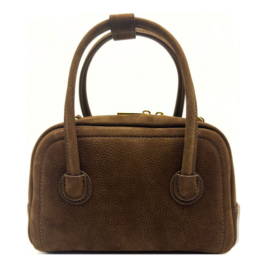 ADALY Leather bag -Khaki
