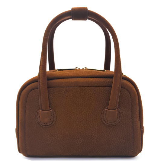 ADALY Leather bag -Golden brown