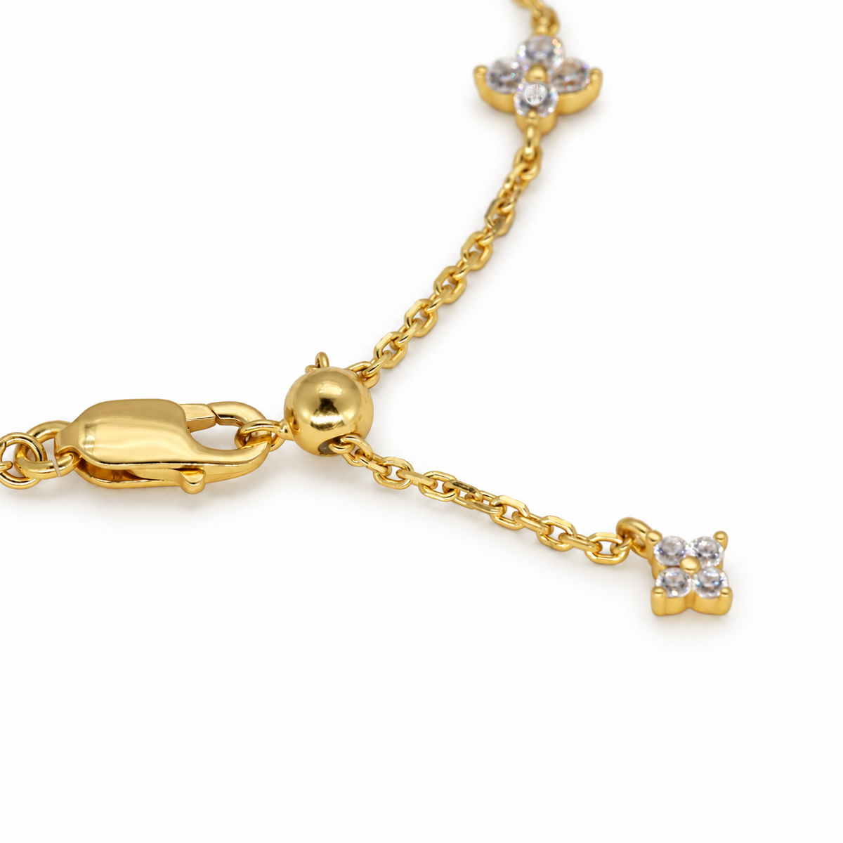 Solenne Floral Chain Bracelet 24K Gold by MOA - view 3