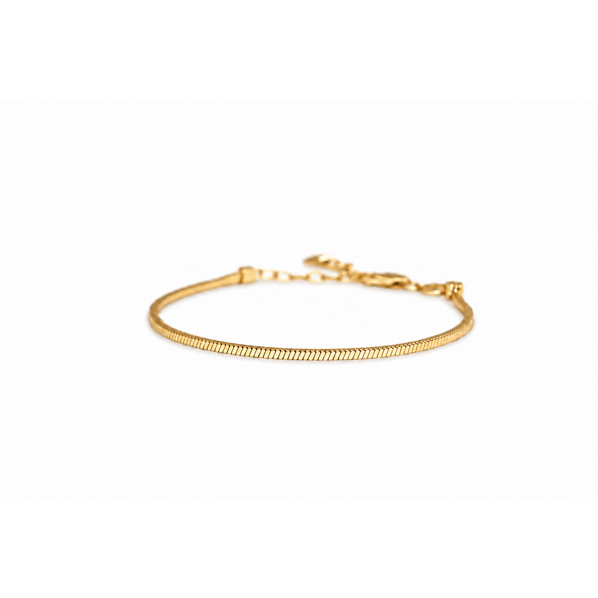 Éliane Snake Chain Bracelet in Gold Vermeil angled view