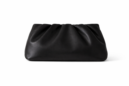 Alouette Lambskin Shoulder Bag in Black