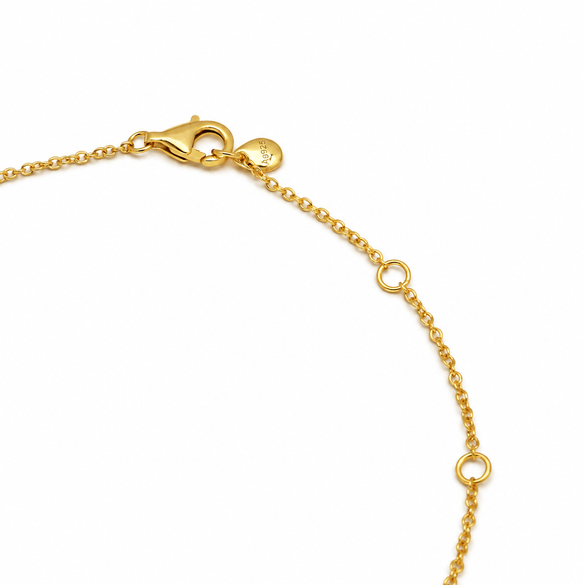 Lysandra Coin Necklace Green Agate 24K Gold by MOA - view 3