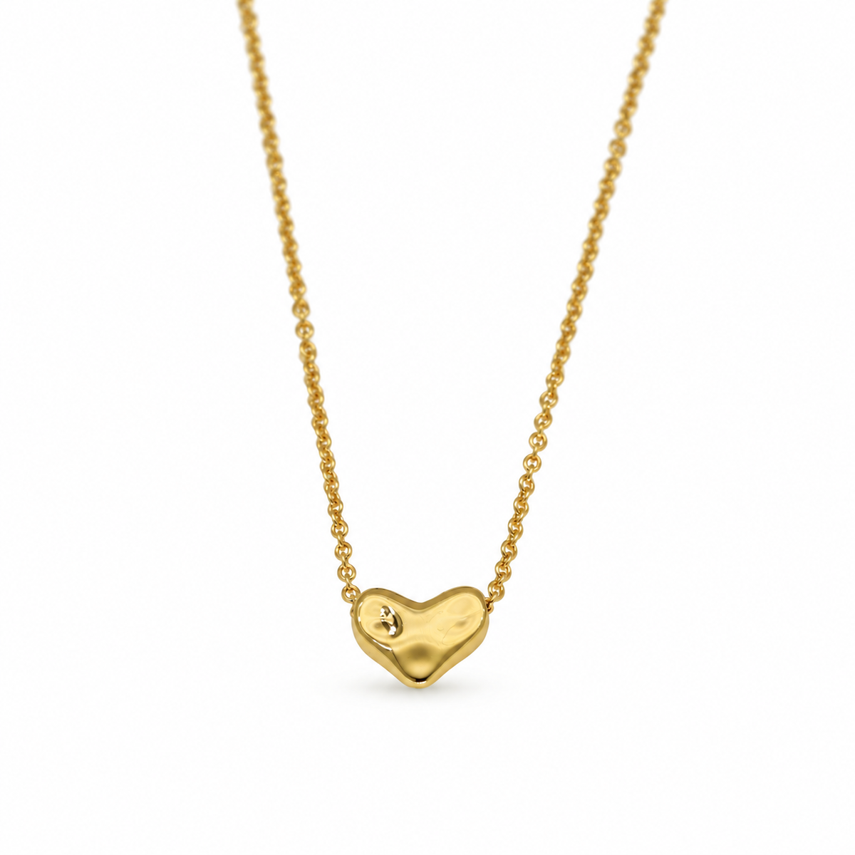 Leonie Petite Heart Necklace in 24K Gold Over 925 Silver by MOA - view 1