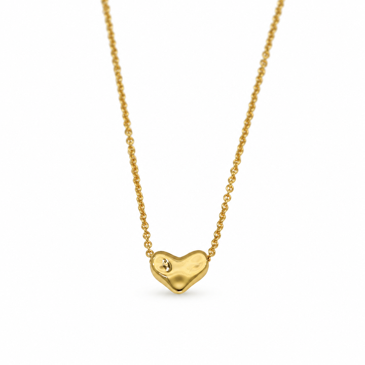 Leonie Petite Heart Necklace in 24K Gold Over 925 Silver by MOA - view 1