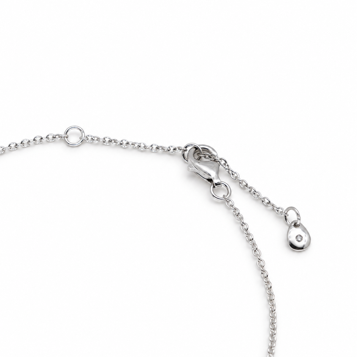 Aveline Textured Heart Necklace in 925 Sterling Silver by MOA - view 3