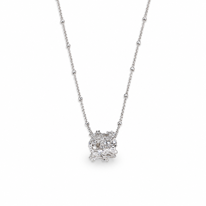 Thea Filigree Pendant Necklace in 925 Sterling Silver by MOA - view 1