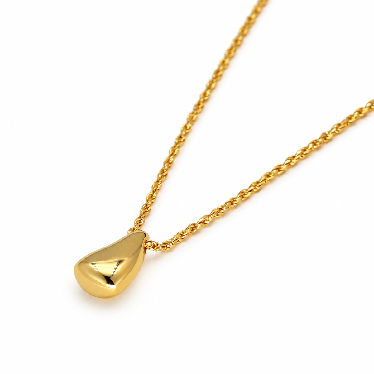 Elira Drop Pendant Necklace in 24K Gold Over 925 Silver by MOA - view 2