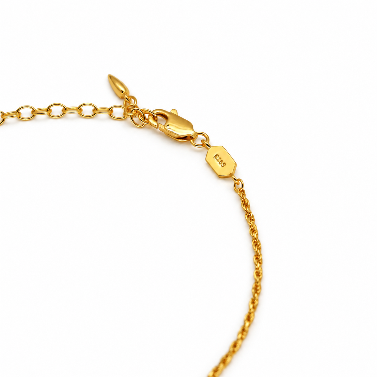 Elira Drop Pendant Necklace in 24K Gold Over 925 Silver by MOA - view 3