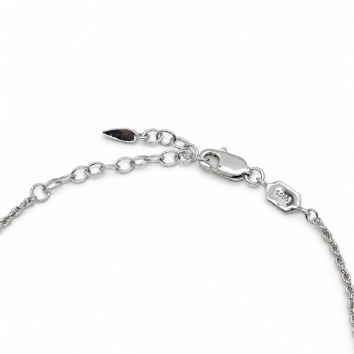 Elira Drop Pendant Necklace in 925 Sterling Silver by MOA - view 3