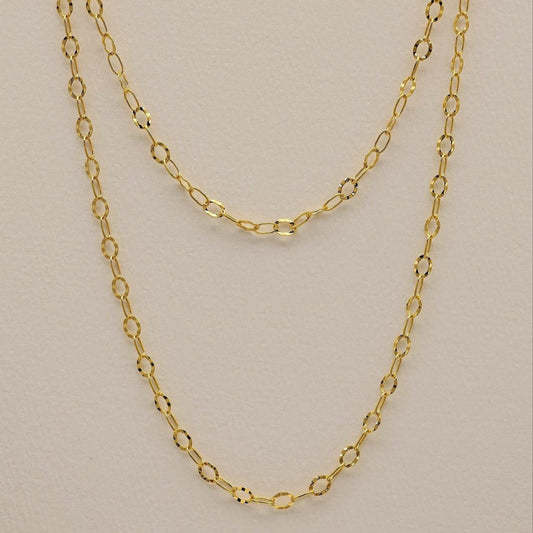 Alba Chain Necklace in Gold Vermeil by MOA - view 1