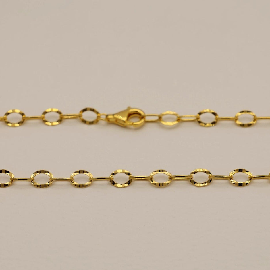 Alba Chain Necklace in Gold Vermeil by MOA - view 2