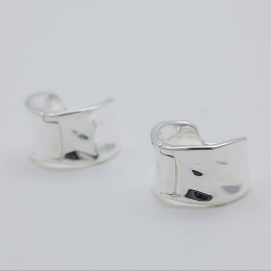 Aline Mini Hoops in 925 Sterling Silver by MOA - view 1