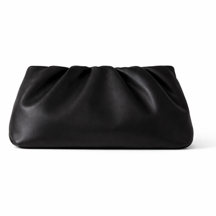 Alouette Lambskin Shoulder Bag in Black