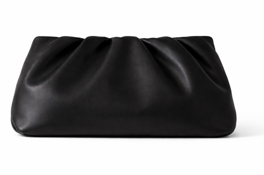 Alouette Lambskin Shoulder Bag in Black
