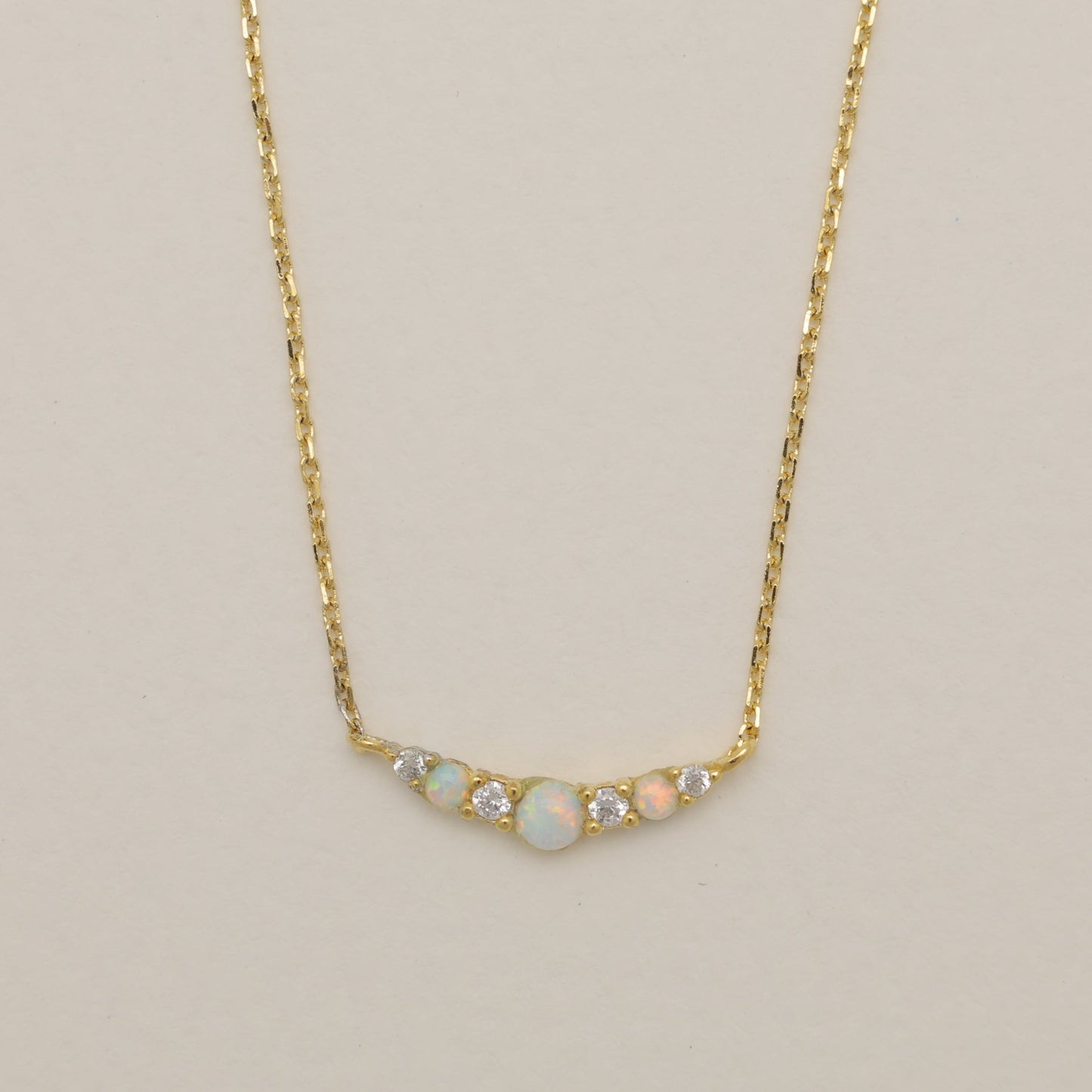 Amara Opal Necklace in Gold Vermeil by MOA - view 1