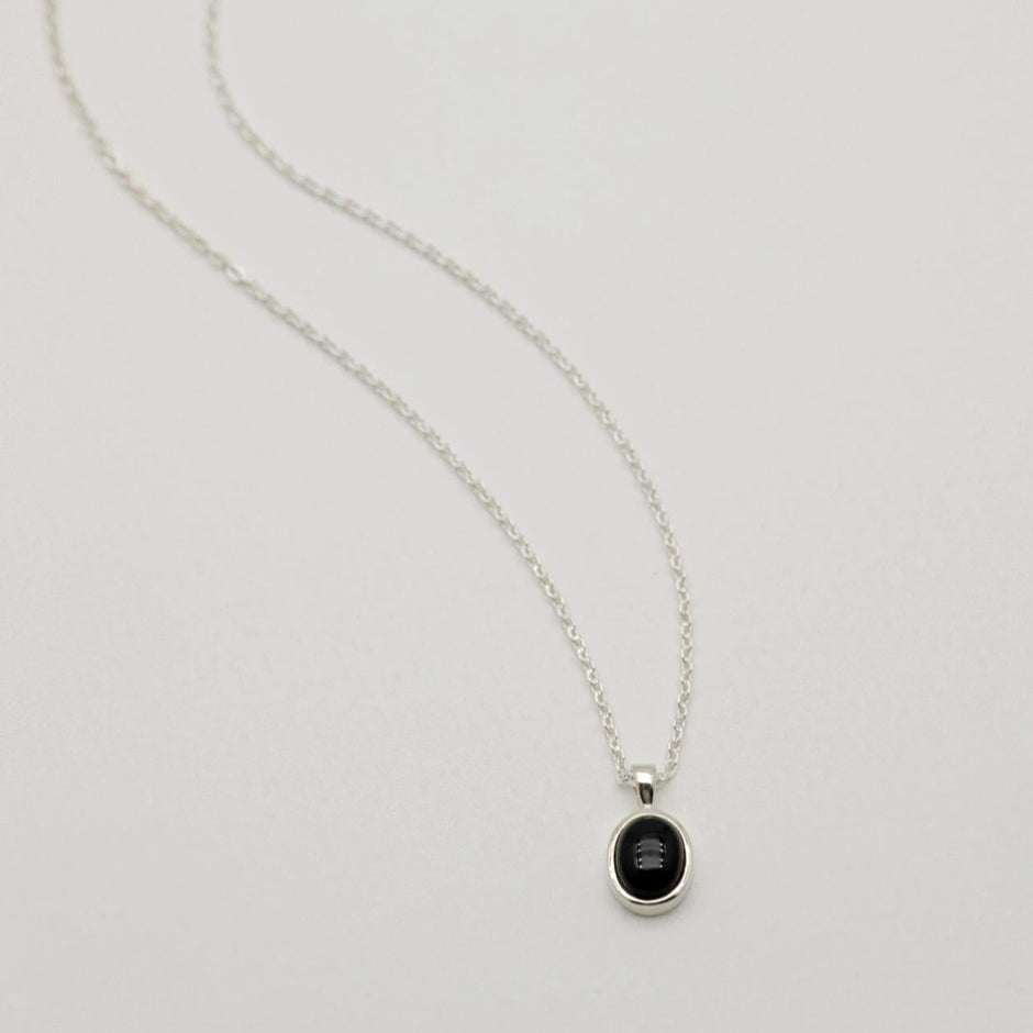 Arianne Pendant in 925 Sterling Silver with Onyx by MOA - view 2