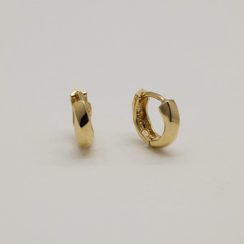 Arietta Huggie Earrings in 14K Gold by MOA - view 2