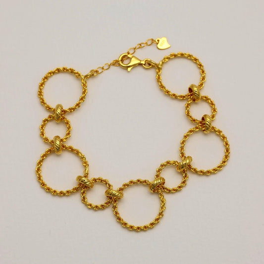 Ariette Link Bracelet in Gold Vermeil by MOA - view 1