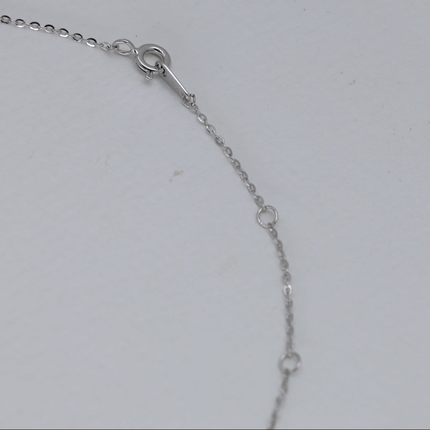 Aurelie Solitaire Necklace in 925 Sterling Silver by MOA - view 3