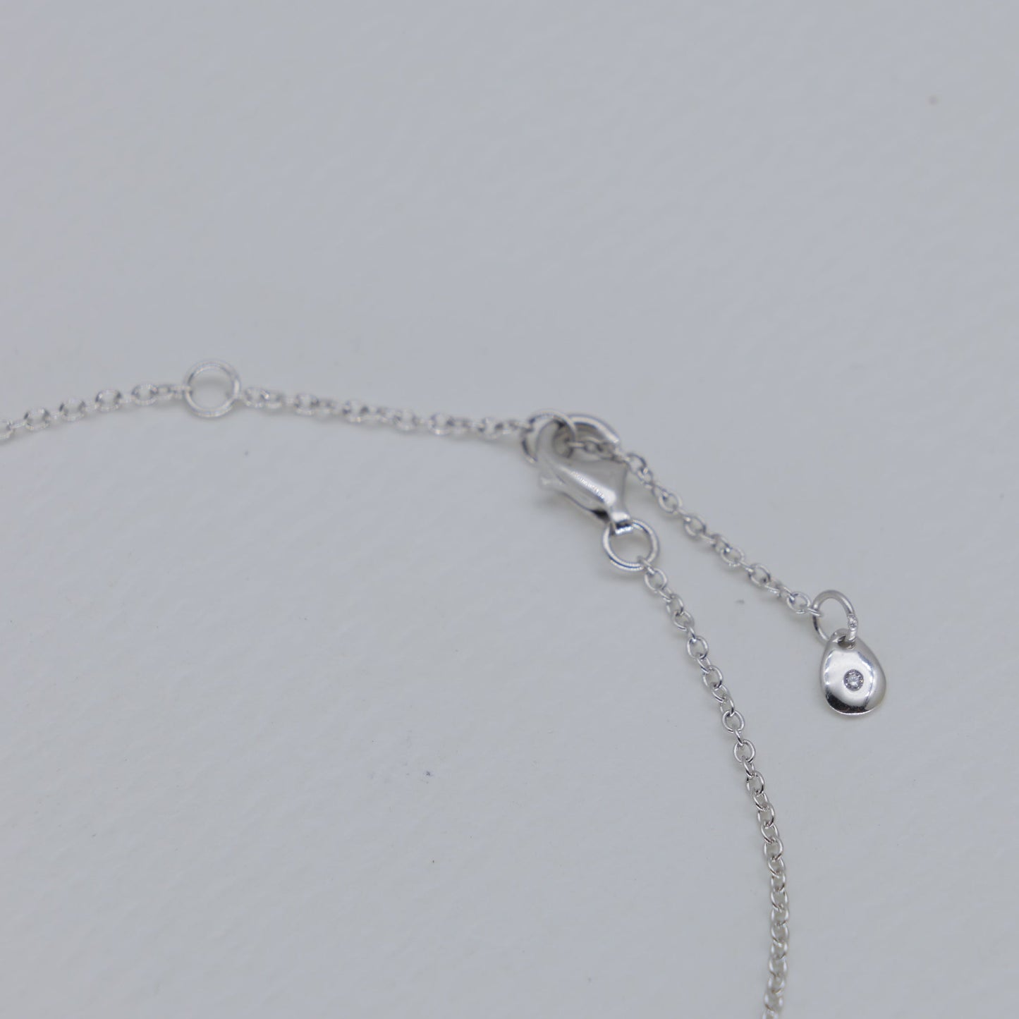 Aveline Textured Heart Necklace in 925 Sterling Silver by MOA - view 3