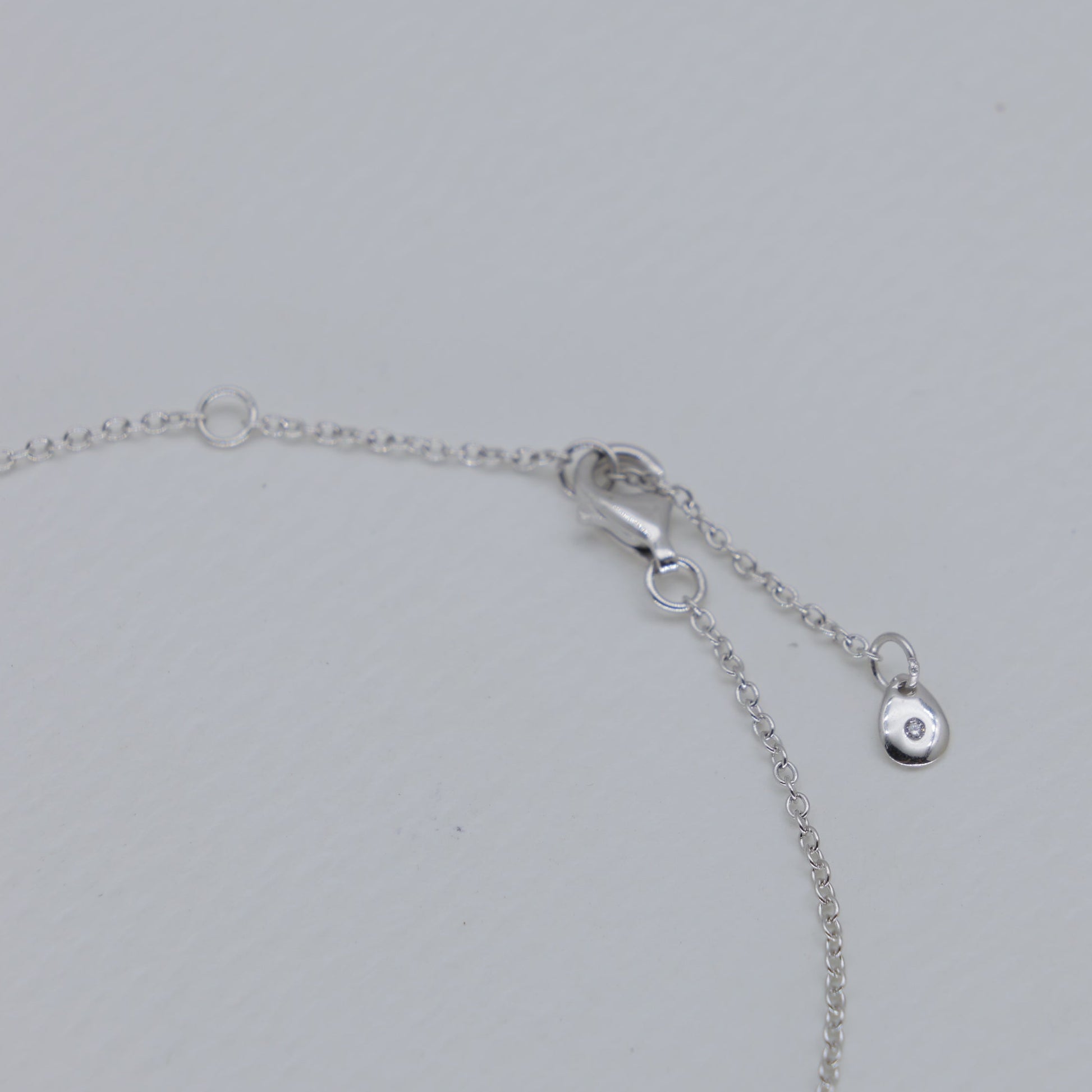 Aveline Textured Heart Necklace in 925 Sterling Silver by MOA - view 3