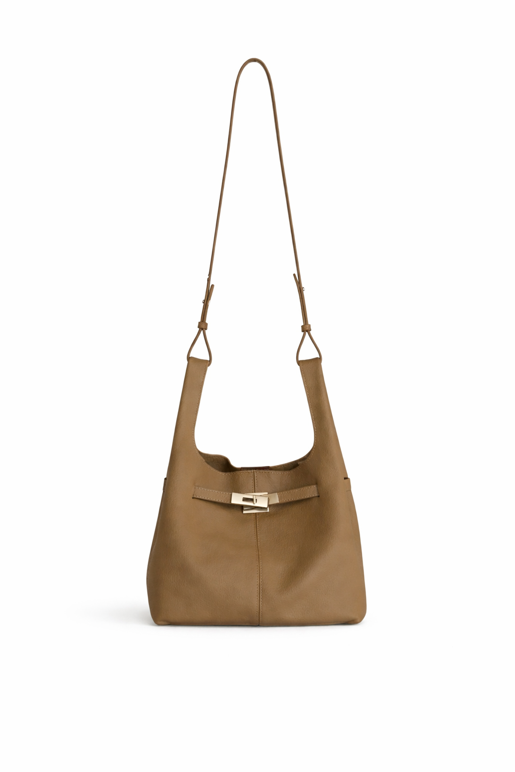 Avielle Leather Hobo Bag Grey by MOA - view 2