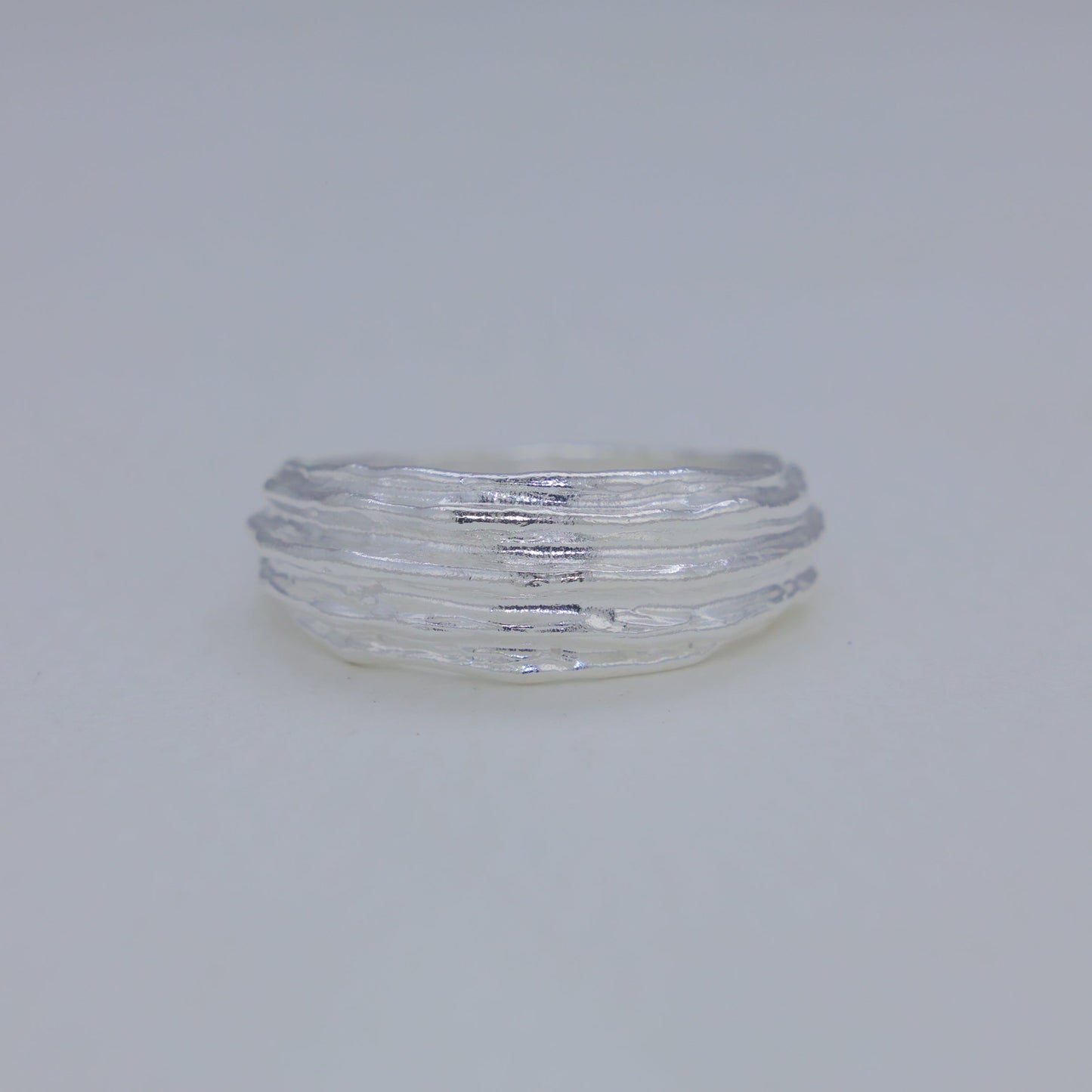 Avrelle Layered Texture Ring in 925 Sterling Silver by MOA - view 1