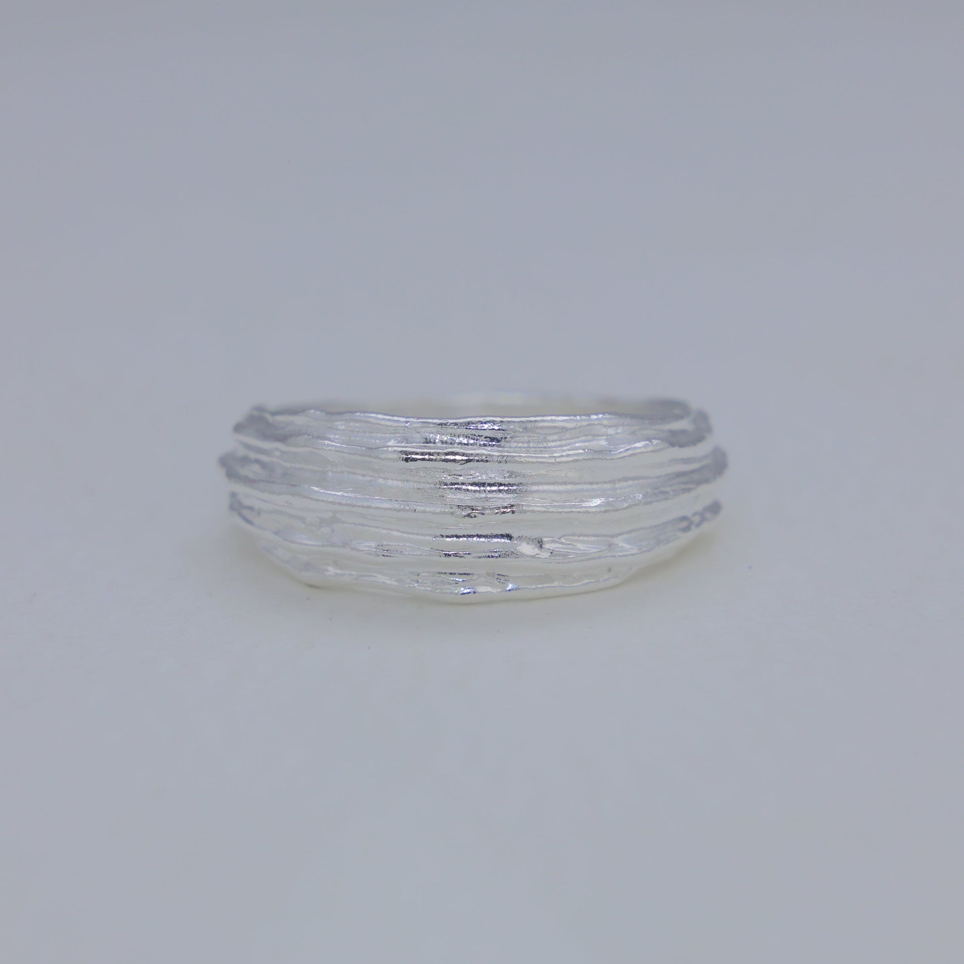 Avrelle Layered Texture Ring in 925 Sterling Silver by MOA - view 1