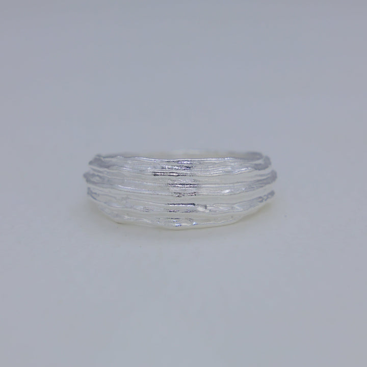 Avrelle Layered Texture Ring in 925 Sterling Silver by MOA - view 1