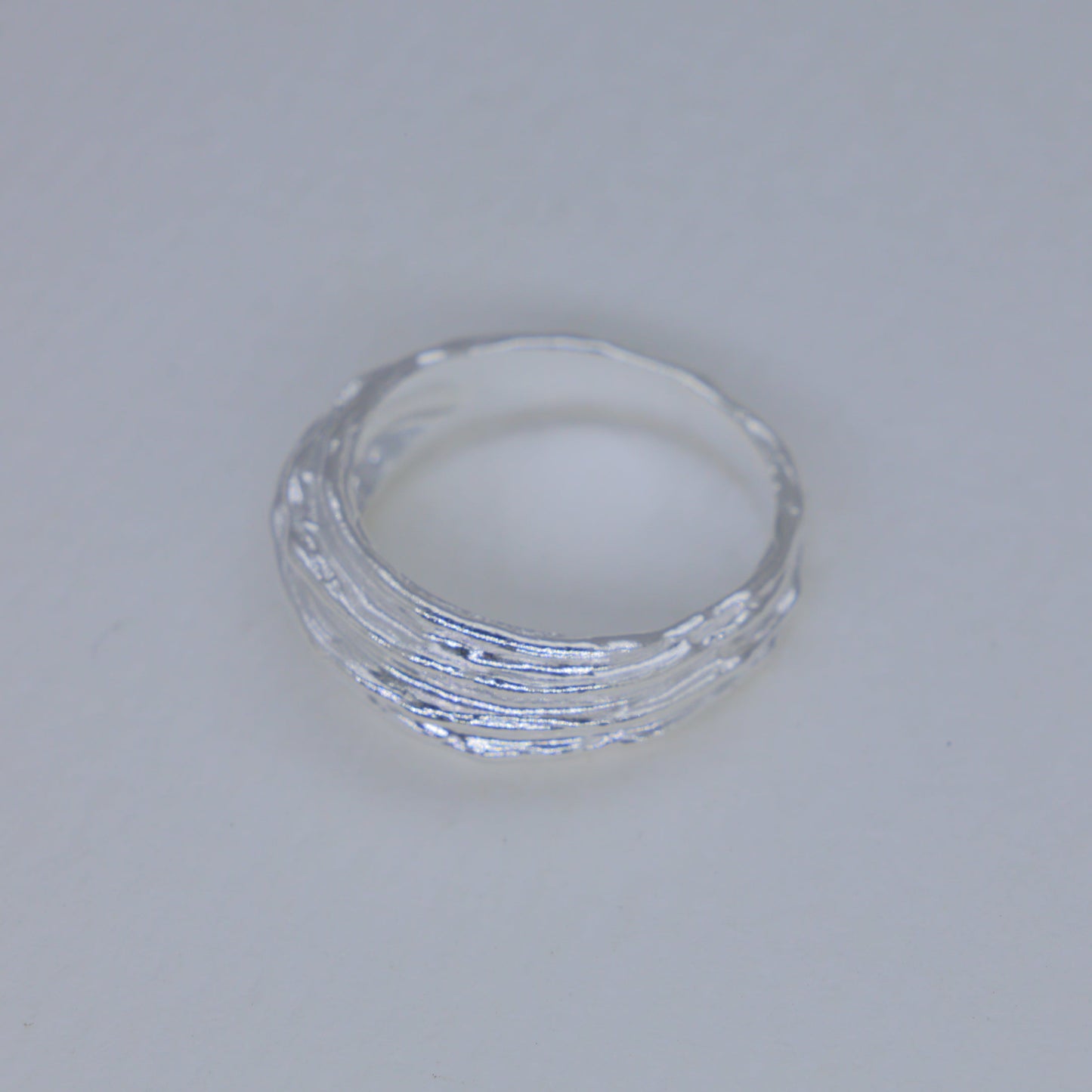 Avrelle Layered Texture Ring in 925 Sterling Silver by MOA - view 2