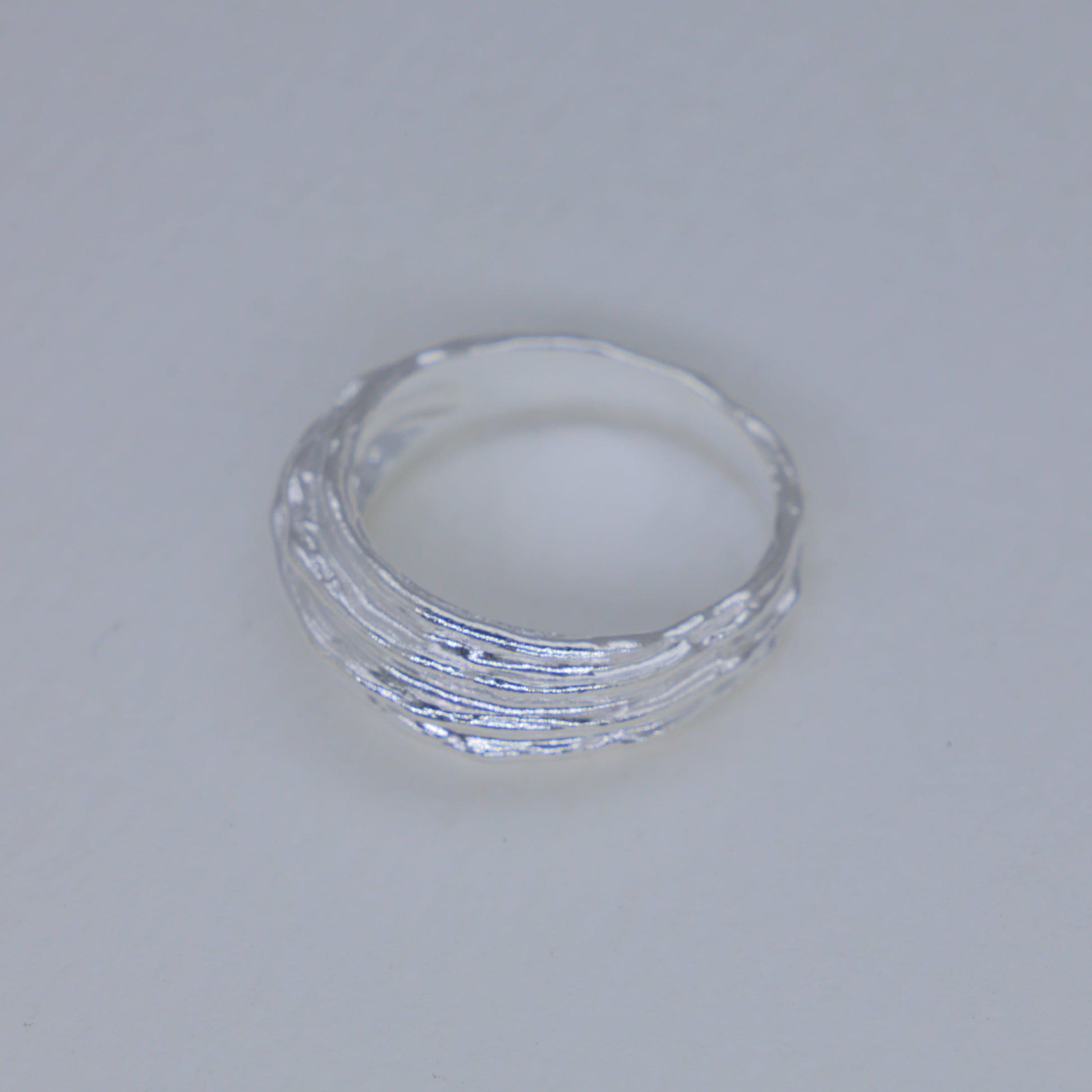 Avrelle Layered Texture Ring in 925 Sterling Silver by MOA - view 2