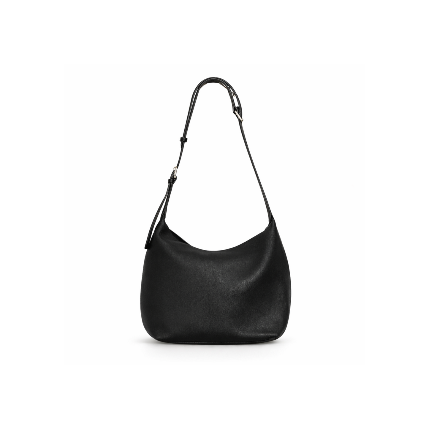 Liora Leather Shoulder Bag in Black