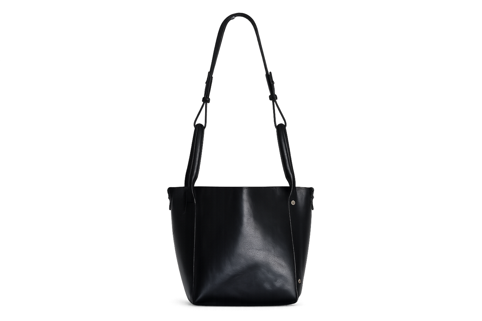 Bastien Vegetable-Tanned Leather Bag – Black