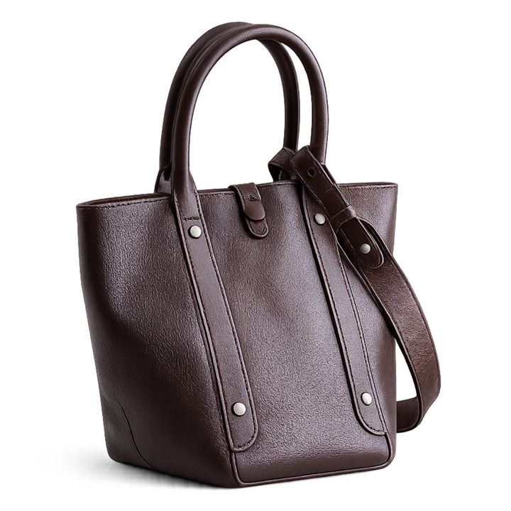 Bastien Vegetable-Tanned Leather Bag – Chocolate