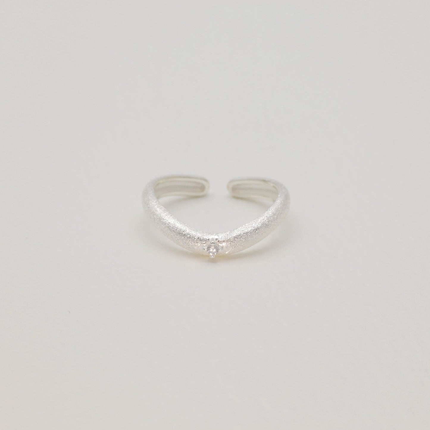 Camille Sculpted Dome Ring in 925 Sterling Silver by MOA - view 1