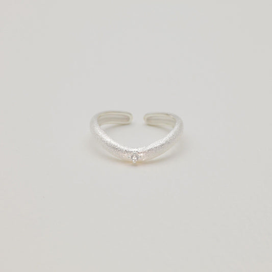Camille Sculpted Dome Ring in 925 Sterling Silver by MOA - view 1