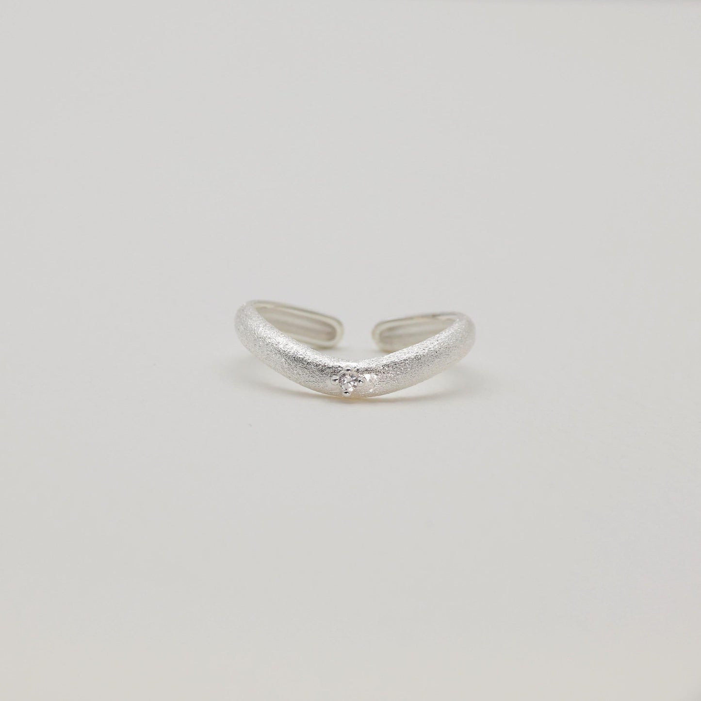 Camille Sculpted Dome Ring in 925 Sterling Silver by MOA - view 2