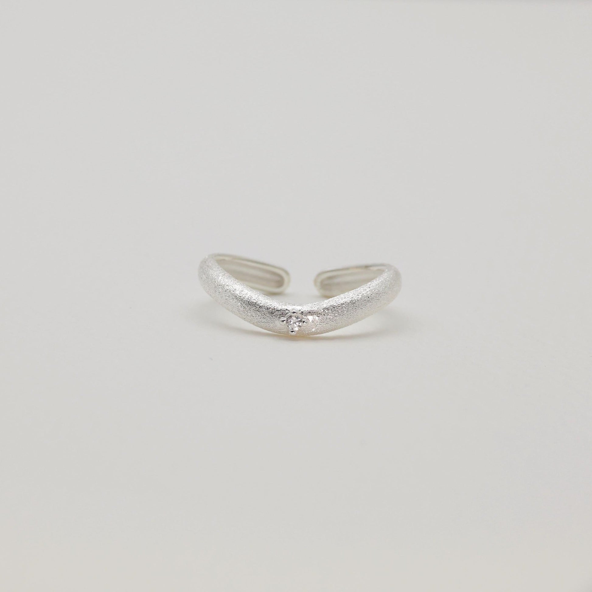 Camille Sculpted Dome Ring in 925 Sterling Silver by MOA - view 2