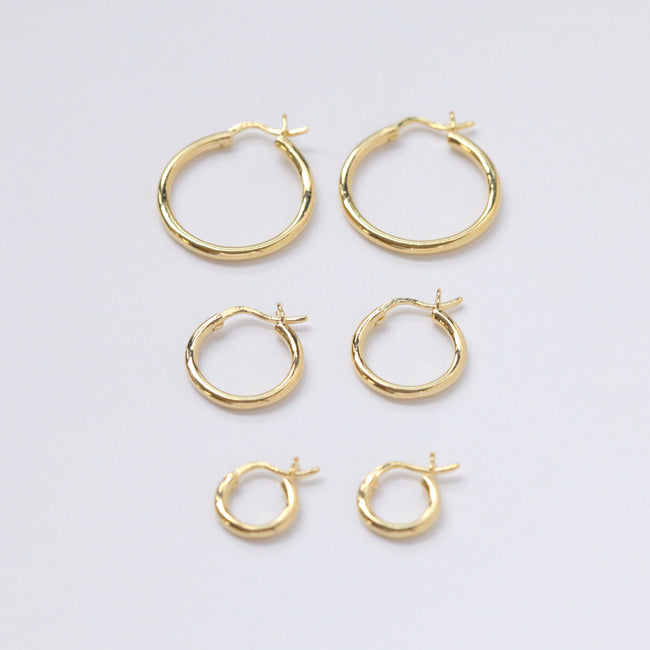 CASEY Gold Earrings Medium by MOA - view 2