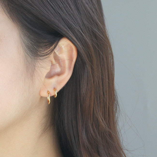 CASEY Gold Earrings Medium by MOA - view 3
