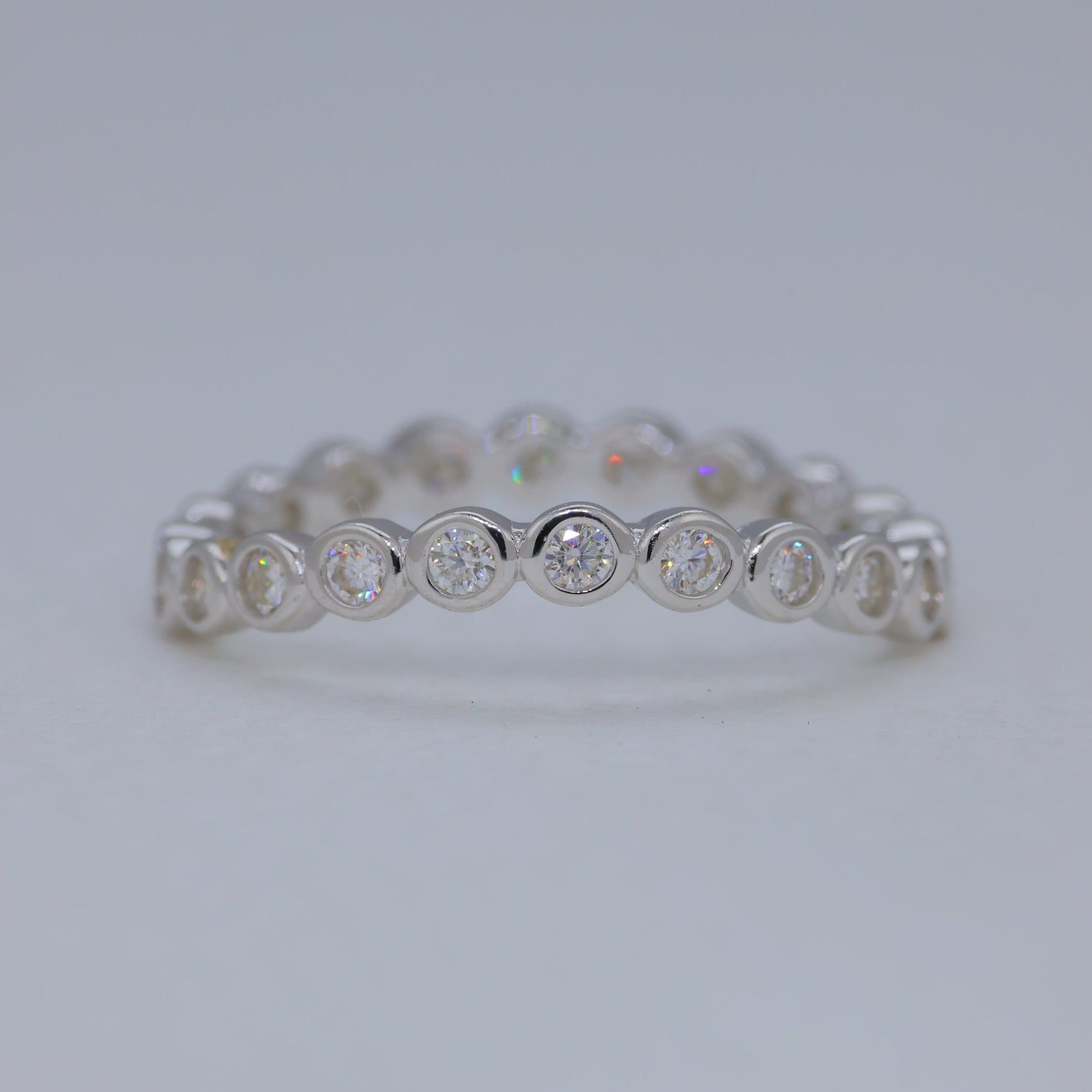 Celestia Bezel Band Ring in 925 Sterling Silver by MOA - view 1