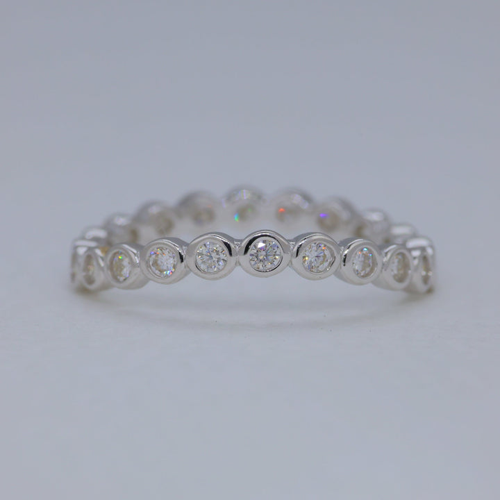 Celestia Bezel Band Ring in 925 Sterling Silver by MOA - view 1