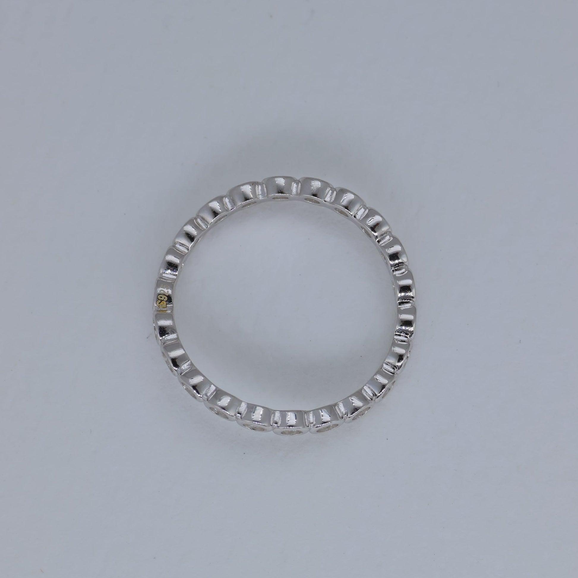 Celestia Bezel Band Ring in 925 Sterling Silver by MOA - view 2