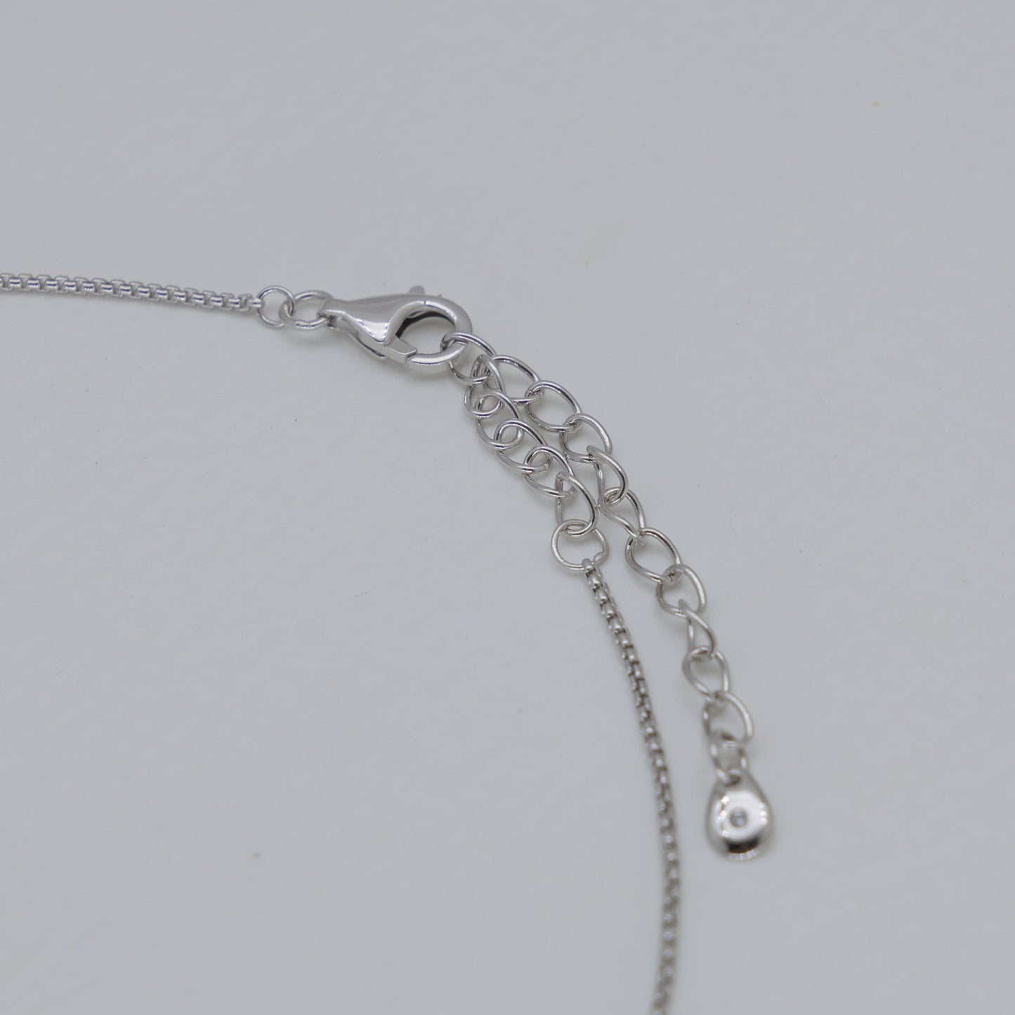 Celestine Beaded Necklace with Cubic Zirconia in 925 Sterling Silver by MOA - view 3