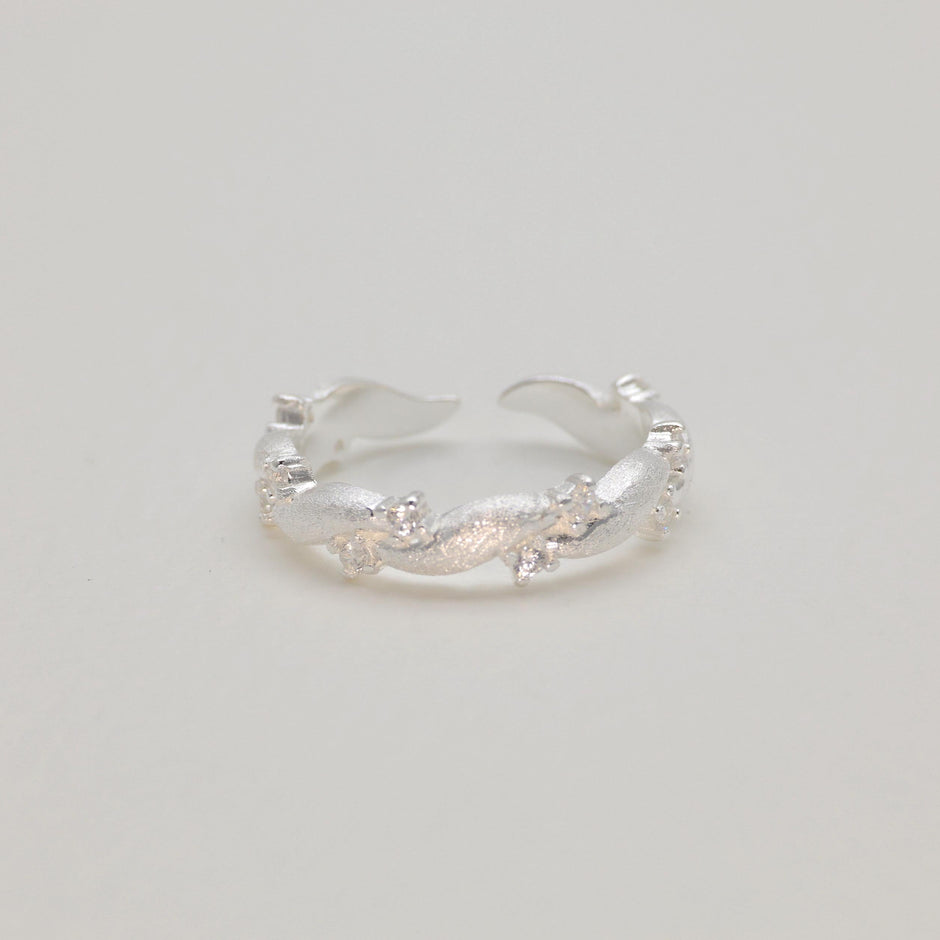 Celine Minimal Arc Ring in 925 Sterling Silver by MOA - view 2