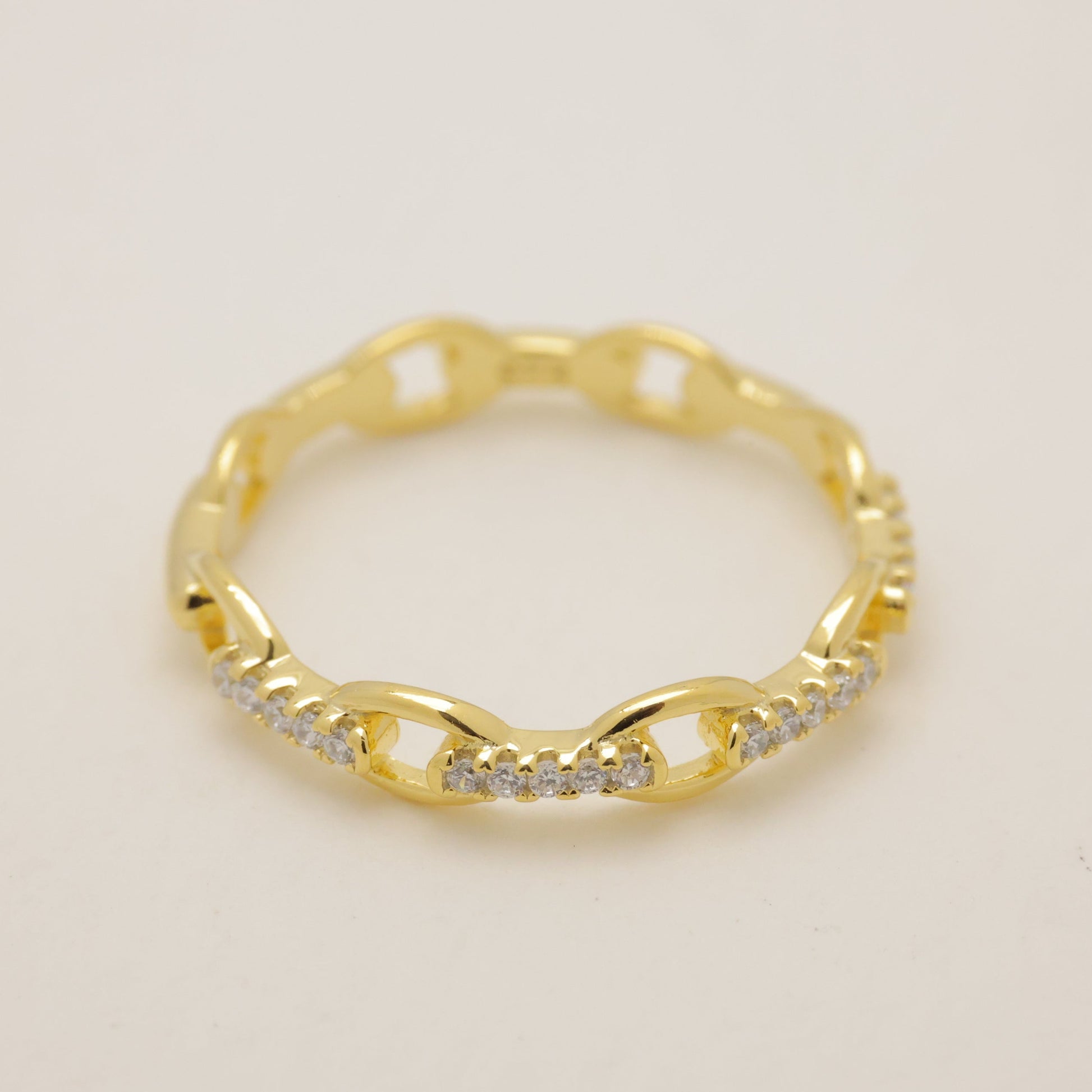 Claire Chain Ring in Gold Vermeil by MOA - view 1