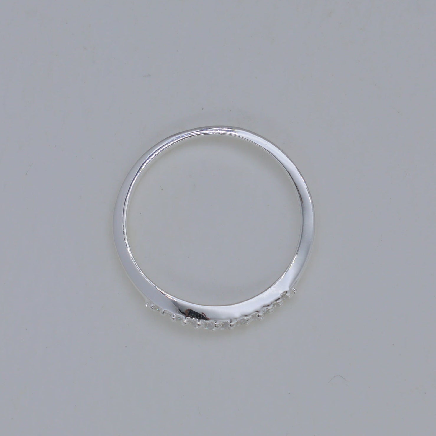 Clarette Pave Curve Ring in 925 Sterling Silver by MOA - view 3