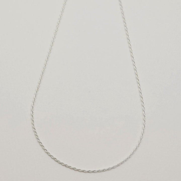 Clea Rope Chain Necklace in Sterling Silver by MOA - view 1